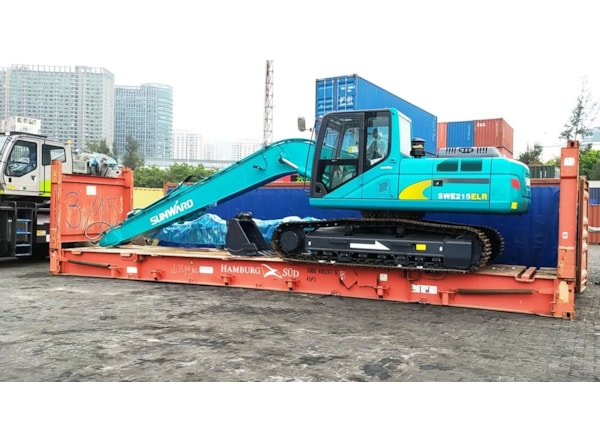 Excavator senile SUNWARD SWE 215FLR - brat lung 14m taluzare si decolmatari de vanzare